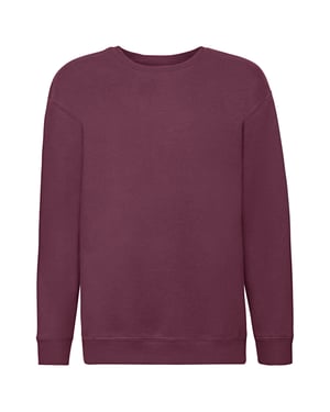 Fruit of the Loom Kinder/Kids Premium Sweatshirt met Inzetstuk (Bourgondië)