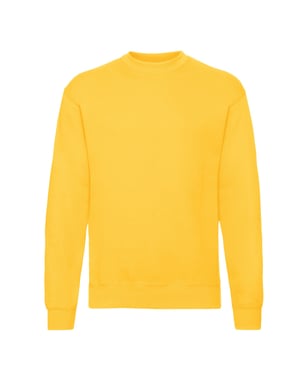 Fruit of the Loom Heren Klassiek Ingelegd Sweatshirt (Zonnebloem)