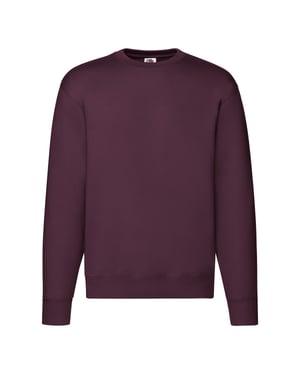 Fruit of the Loom Heren Premium Ingelegd Sweatshirt (Bourgondië)