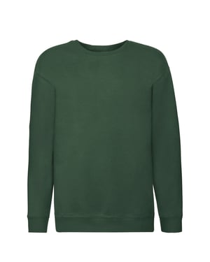Fruit of the Loom Kinder/Kids Premium Sweatshirt met Inzetstuk (Fles groen)