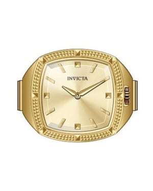 Invicta Mini Ring 50638 Damklocka - Kvartsrörelse - Rostfritt Stål med Guld Urskiva - 23 mm