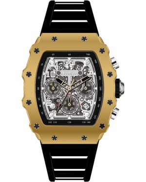 INVICTA Racing 69698 Herrklocka - Kvartsrörelse - Akryl med Silver Zifferblad - 43 mm