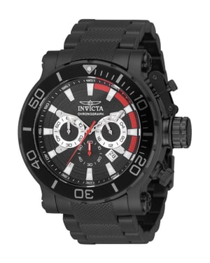 Invicta Coalition Forces 50227 Herenhorloge - Quartz Uurwerk - Roestvrij Staal met Zwarte Wijzerplaat - 52 mm