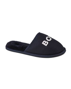 Boss Kinder/Kinder Logo Slippers (Marineblauw)