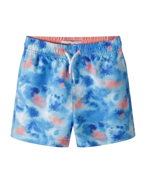 Minoti Jongens Watercolour Quick Dry Zwemshort (Blauw)