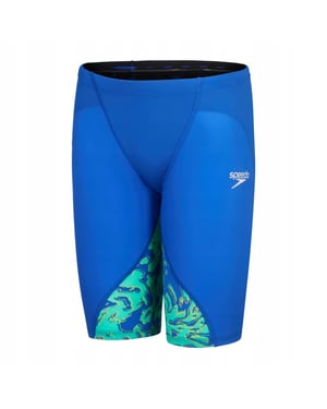 Speedo Jongens Lzr Ignite Gedessineerde Jammer Shorts (Blauw/Groen)
