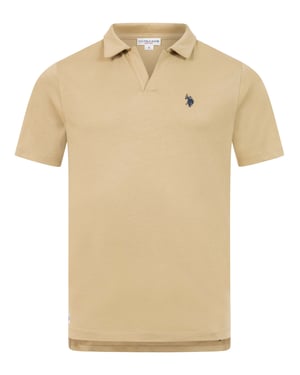 U.S. Polo Assn. heren poloshirt met open kraag
