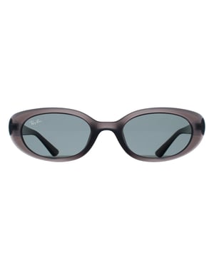 Ray-Ban Oval Womens Transparent Grey Dark Grey RB4441D