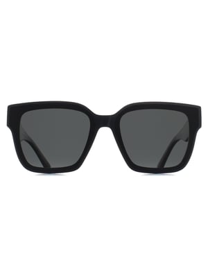 Quay Square Womens Black Black Polarized Drive In