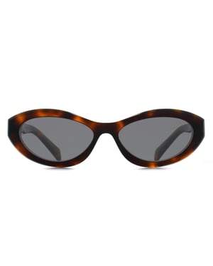 Prada Oval Womens Juniper Tortoise Grey PR26ZS