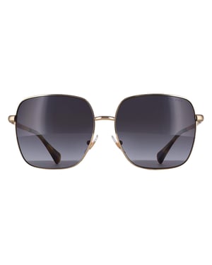 Ralph by Ralph Lauren Square Womens Shiny Gold Grey Gradient Polarized RA4142