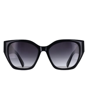 Atum Cat Eye Womens Shiny Black Smoke Gradient Zenith