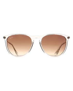 Ray-Ban Round Womens Transparent Light Brown Brown Gradient RB4171 Erika