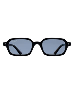 Ray-Ban Rectangle Unisex Black Dark Grey Polarized RB4455 Zuri