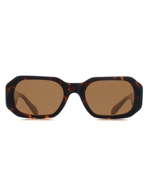 Quay Rectangle Womens Coffee Tortoise Brown Hyped Up