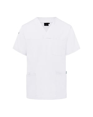 Karlowsky Heren Essential Werk tuniek met korte mouwen (Wit)