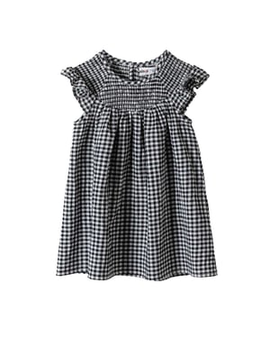 Minoti Meisjes Rook Frill Jurk (Grijs)