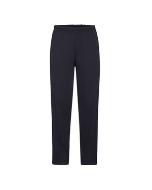 Fruit of the Loom Heren joggingbroek met open zoom (Deep Navy)