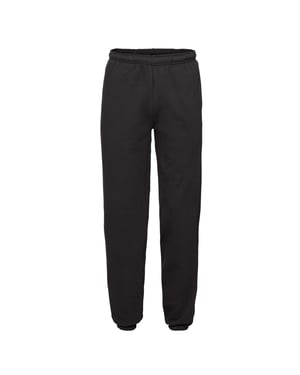 Fruit of the Loom Joggingbyxor med resår i nederkanten för herrar (Svart)