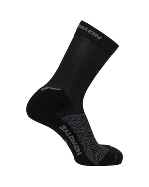 Salomon Volwassen uniseks Speedcross Crew Sokken (Zwart)