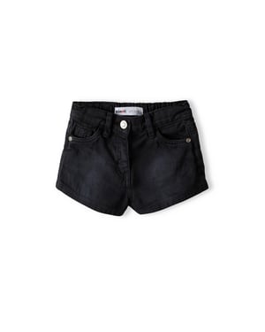 Minoti Denim Acid Wash Korte Broek (Zwart)