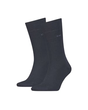 Calvin Klein Sokken met geborduurd logo voor heren (Donkere marine)
