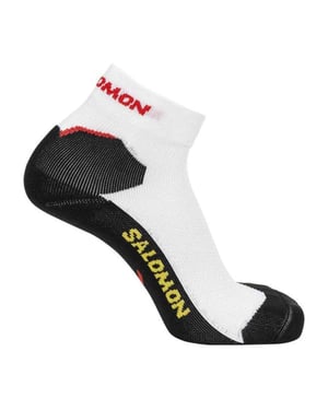 Salomon Volwassen uniseks Speedcross enkelsokken (Wit, Zwart)