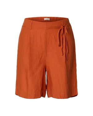 Selected Femme slflinna hw linen string shorts b 16101387 potters clay