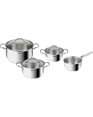 Tefal Intuition pannenset 4-delig inductie rvs geschikt voor alle warmtebronnen