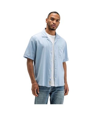Butcher of Blue Anthony lt resort shirt ss shark blue