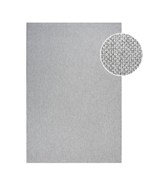 Muratap Lora plus laagpolig effen vloerkleed geweven design grijs- 200x290 cm