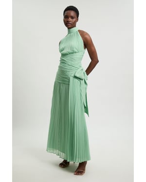 Crinkle Chiffon Woven Maxi Skirt