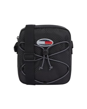Tommy Hilfiger Heren Logo-kruistas (Zwart)