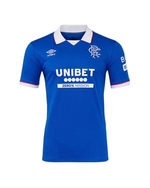 Umbro Heren 25/26 Rangers FC Thuisshirt met korte mouwen (Lapis Blauw)
