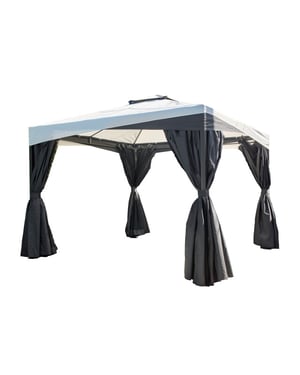 Sojag Malta 1010 aluminium paviljoen 3x3 mtr met afneembaar stoffen dak