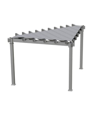 Sojag Lima driehoeks pergola 293x293 cm met zonnescherm -