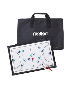 Molten MSBH Handbal Tactiekbord Met Draagtas (Zwart/Wit)