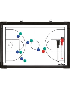 Molten MSBB Basketbal Tactiek Bord (Zwart/Wit)