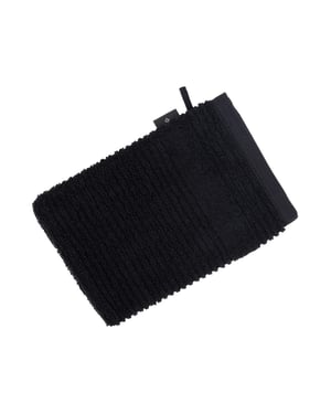 Vossen Morgen Badstof Washandschoen (Zwart)