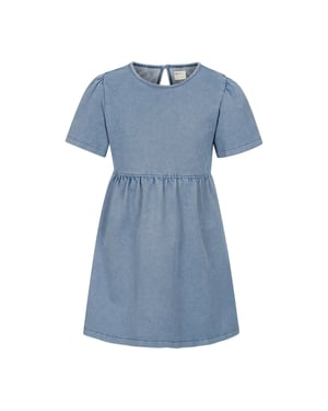 Mountain Warehouse Meisjes Elodie Effen Chambray Midi-jurk (Blauw)