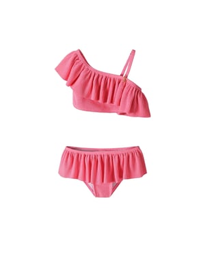 Minoti Meisjes Frill Quick Dry Bikiniset (Roze)