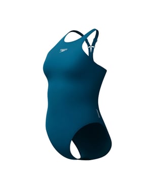 Speedo Dames/Dames Endurance+ V-uitgesneden eendelig badpak (Blauw)