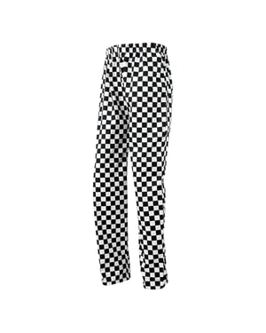 Premier Unisex Adult Essential Chef Broek (Zwart/Wit)