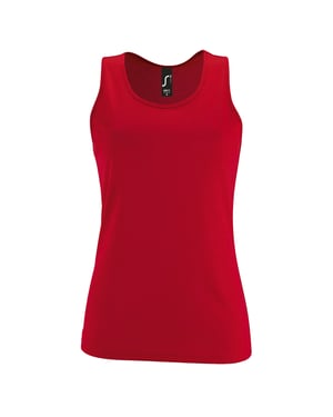 SOLS Dames/Dames Sporty Tank Top (Rood)