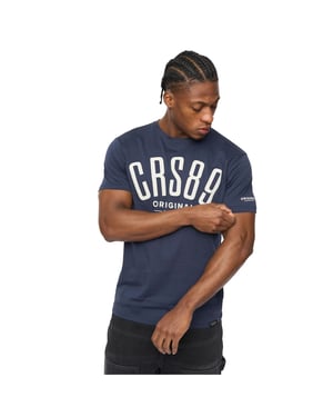 Crosshatch Herr Hallfell T-Shirt (Mörkblå)