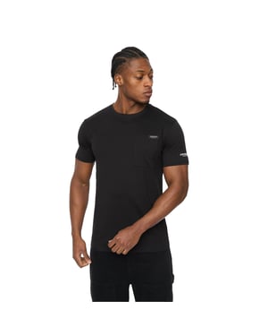 Crosshatch Heren Portville Dagelijks T-Shirt (Zwart)