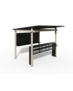 Sojag München buitenbar metalen tuinbar 260x260 cm
