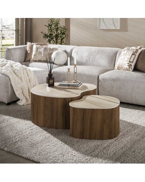 Hoyz salontafel ceramo medio - 85x90x39 cm