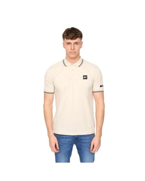 Duck and Cover Heren Wrentham Polo Shirt (Licht Steen)