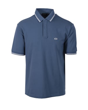 ARMANI EXCHANGE POLO SHIRT CHINA BLUE